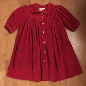 Strasburg Red Corduroy Dress